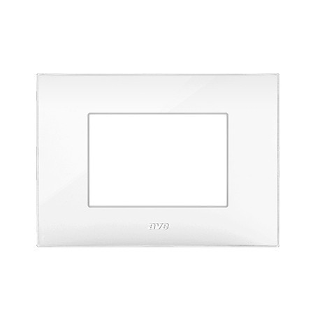 Plaque Technique Blanche AVE Système 44, RAL9010, 2M – Référence 44PY02B