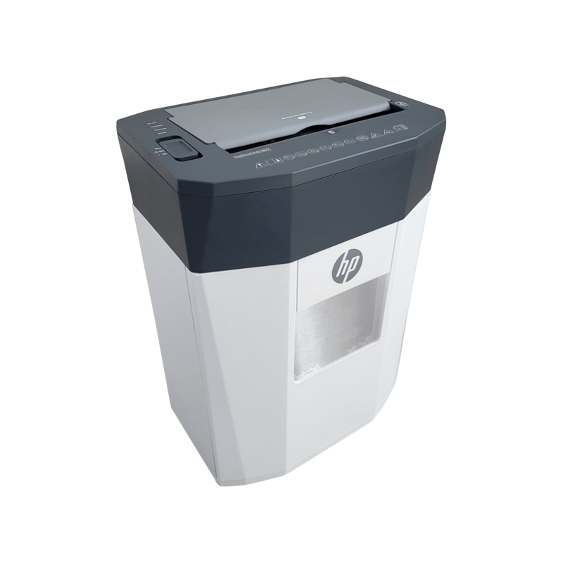 Destructeur de documents HP OneShred Auto 80CC / 15 Litres / Coupe Transversale / Blanc