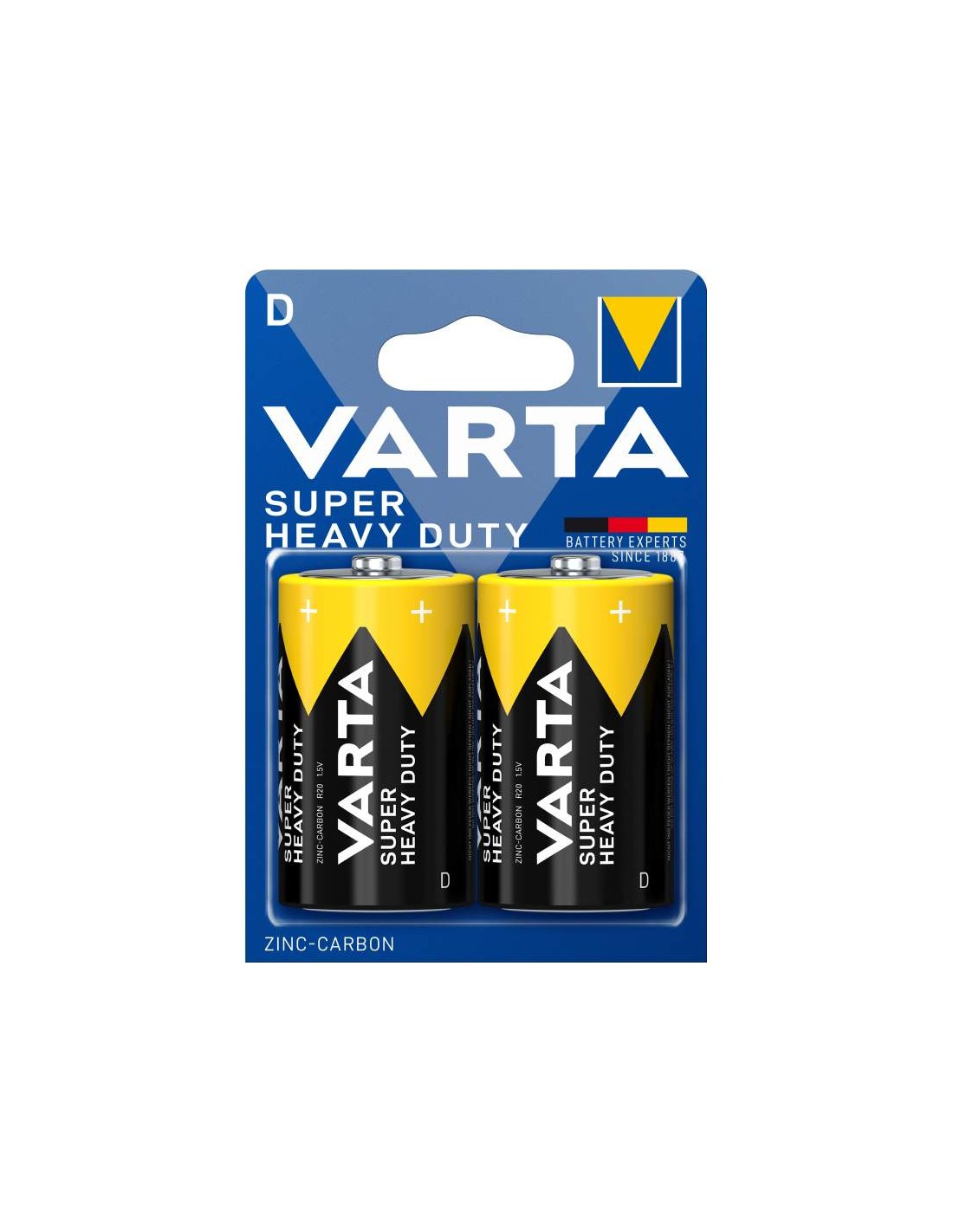 2x Piles VARTA Superlife D / R20 / 1.5V (4008496556342)
