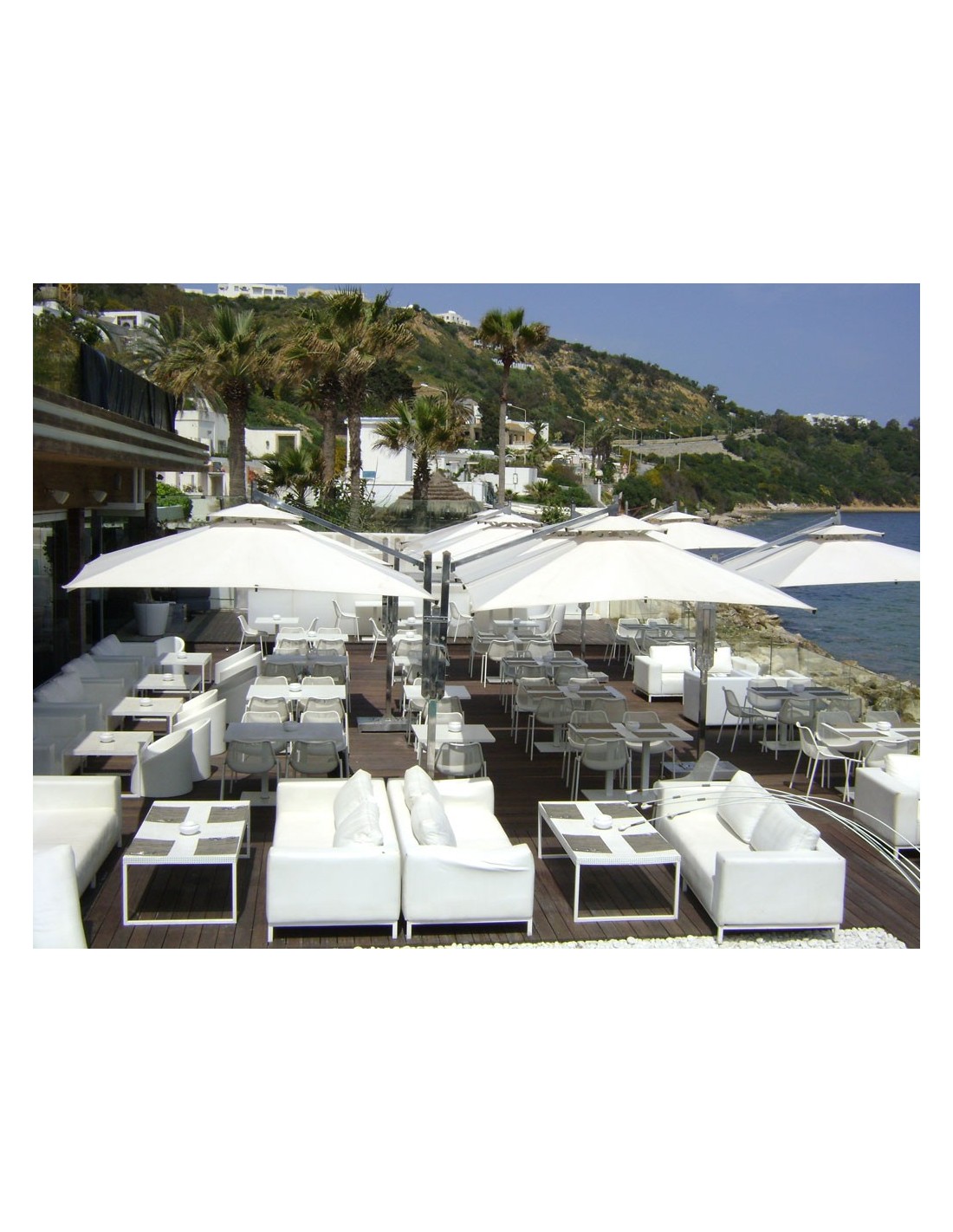 Parasol Double Excentré 16m² (P-BARBADOS-DE16)