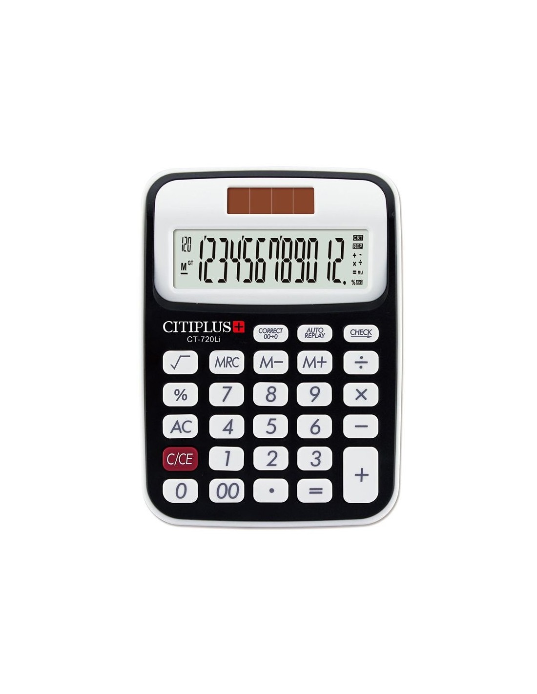 Calculatrice De Bureau OSALO 12 Chiffres - Noir (CT-720LI-N)