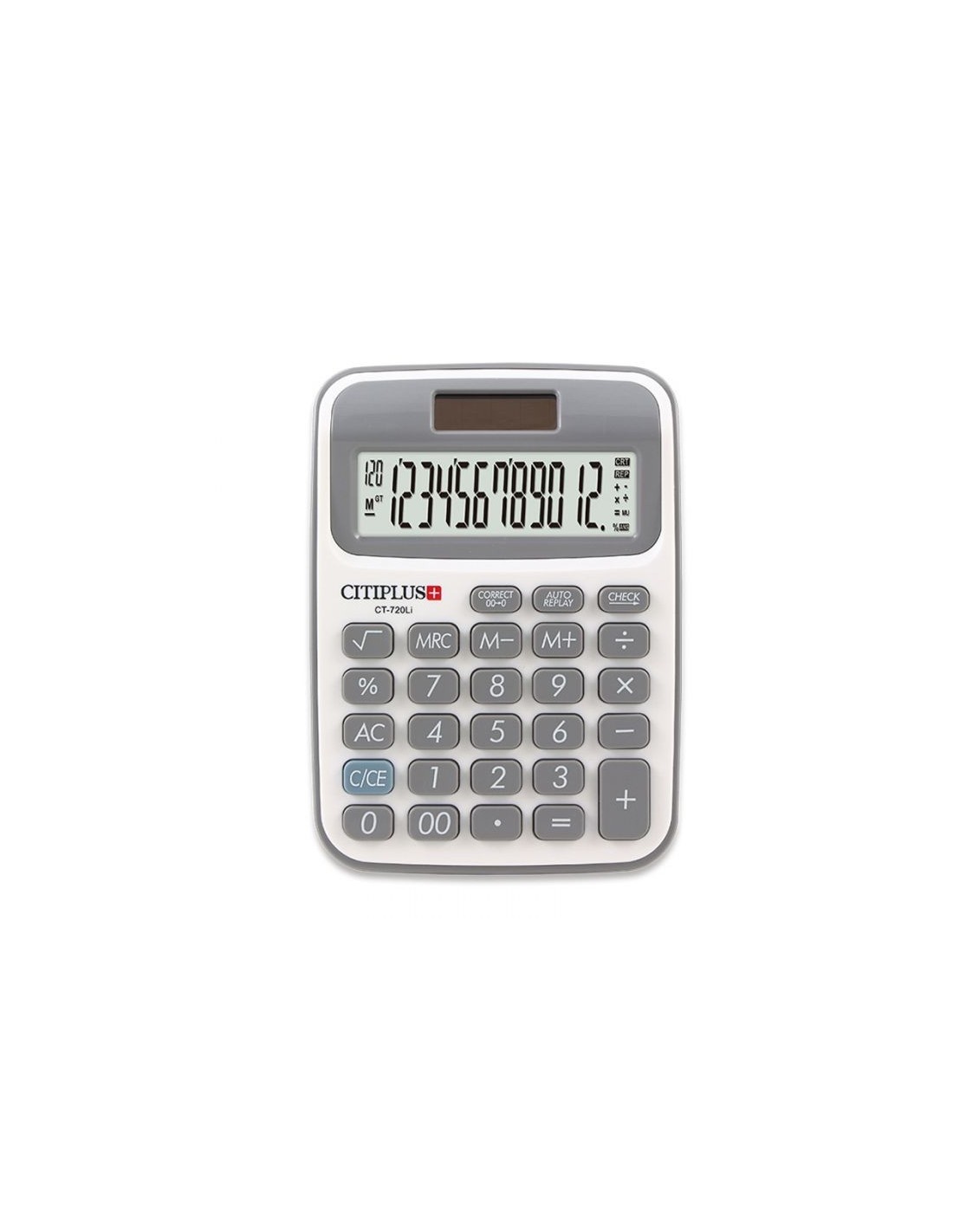 Calculatrice De Bureau OSALO 12 Chiffres - Blanc (CT-720LI-BL)