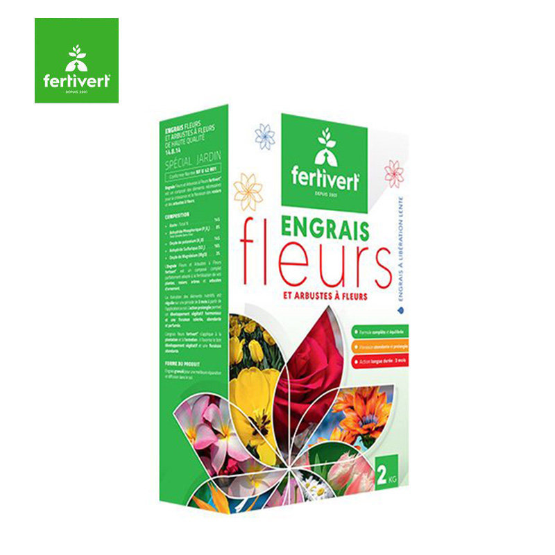 ENGRAIS FLEURS ET ARBUSTES A FLEURS 2KG FERTIVERT