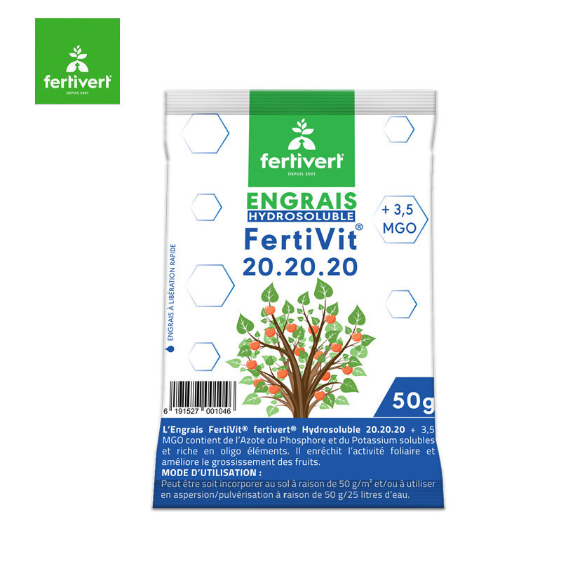 ENGRAIS FERTIVIT 20-20-20 50G FERTIVERT