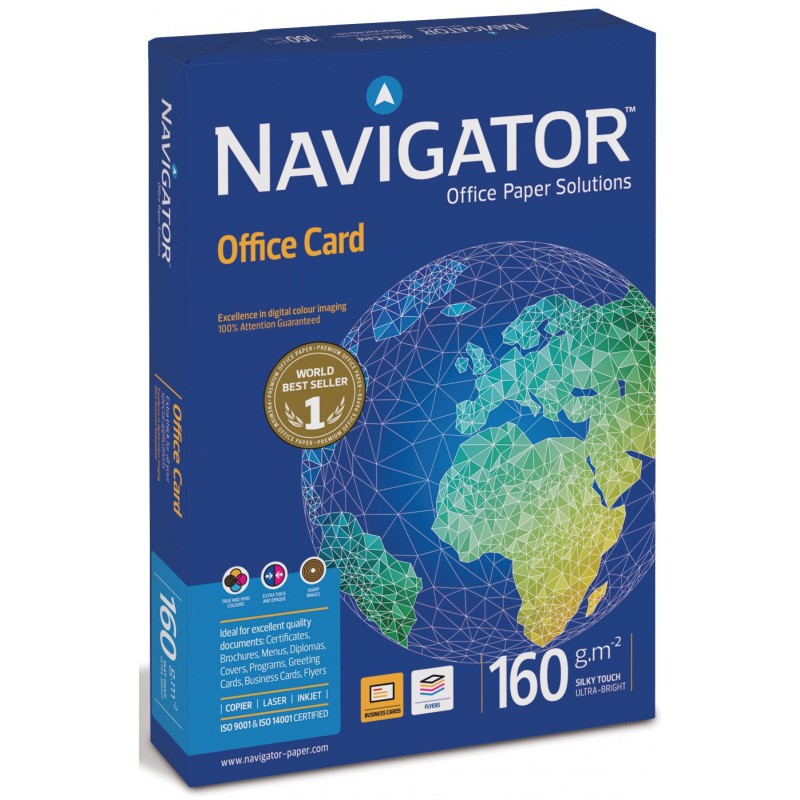 Rame papier Navigator A4 160g/m² Extra Blanc / 250 Feuilles