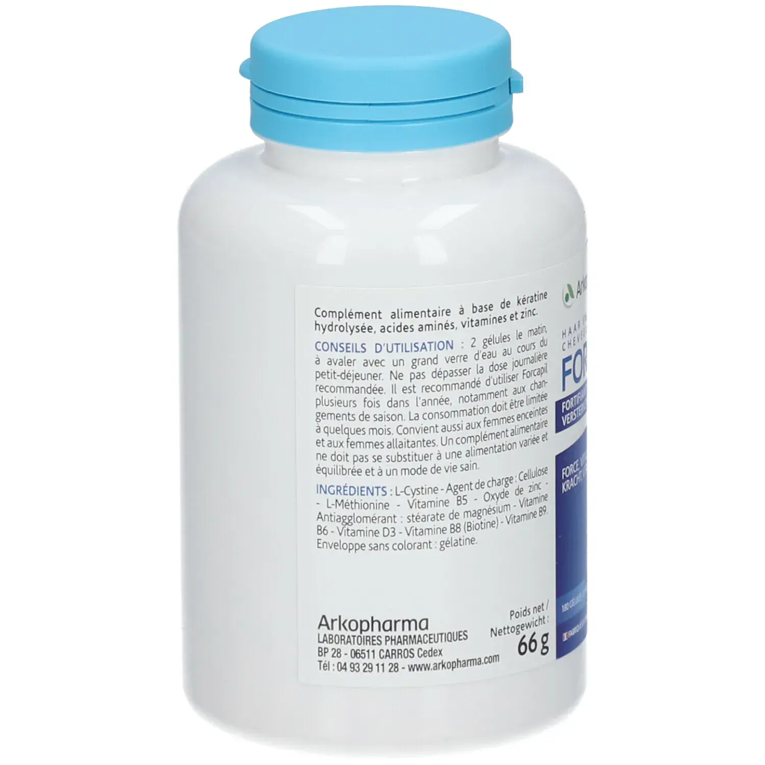FORCAPIL Cheveux et Ongles 180 Gélules