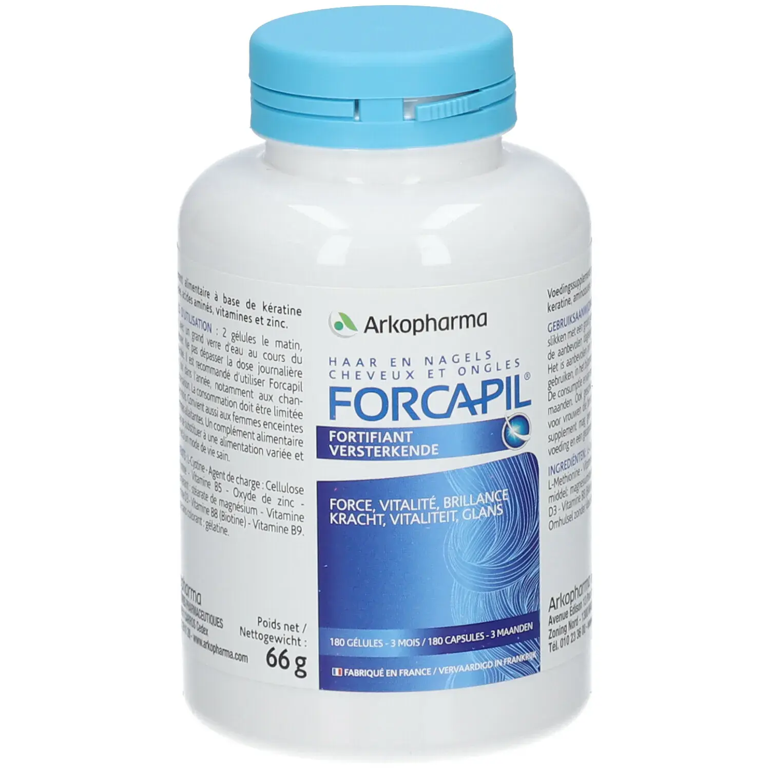 FORCAPIL Cheveux et Ongles 180 Gélules