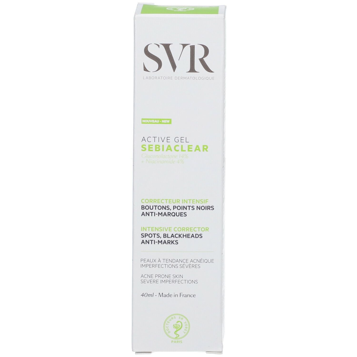 SVR Sebiaclear Active Gel Correcteur Intensif 40ml