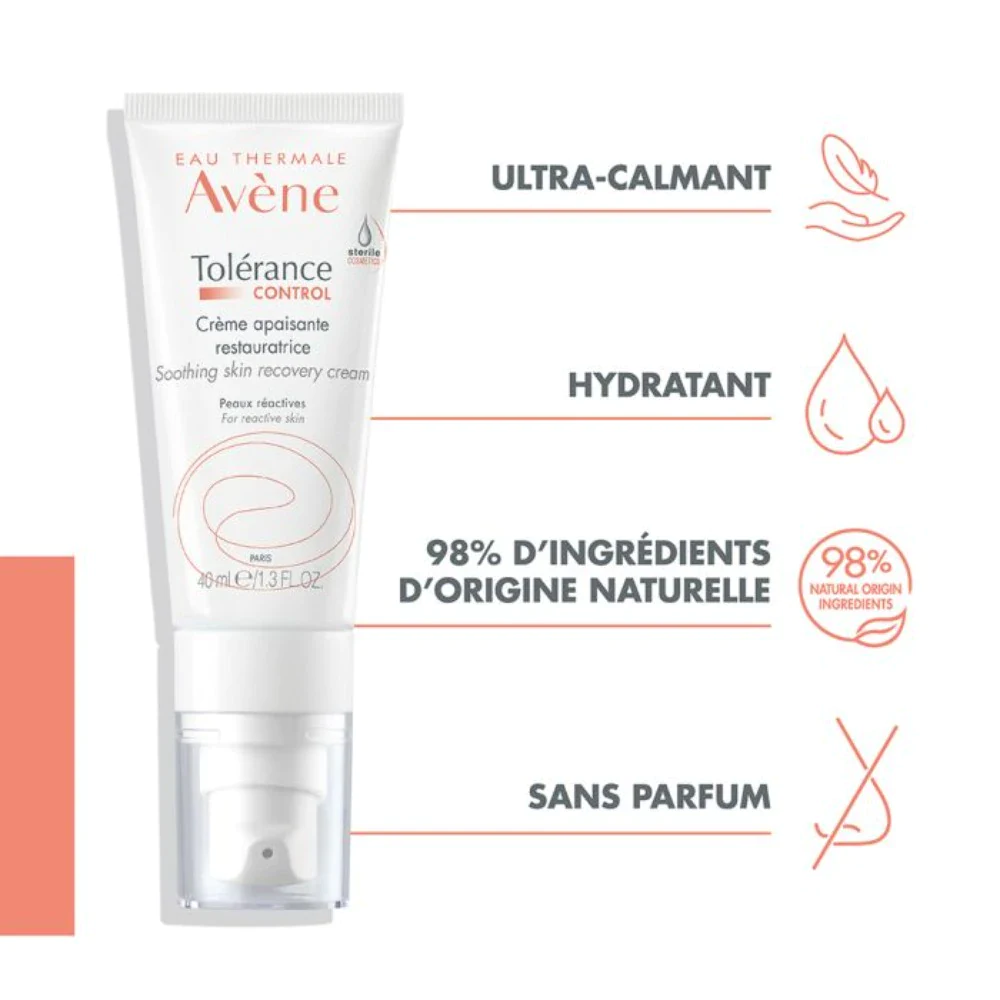 AVENE Tolerance Controle Creme Apaisante Restauratrice 40ml