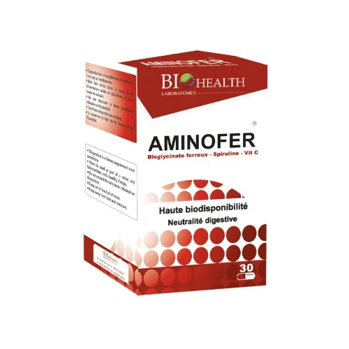 Biohealth Aminofer 30 Gélules