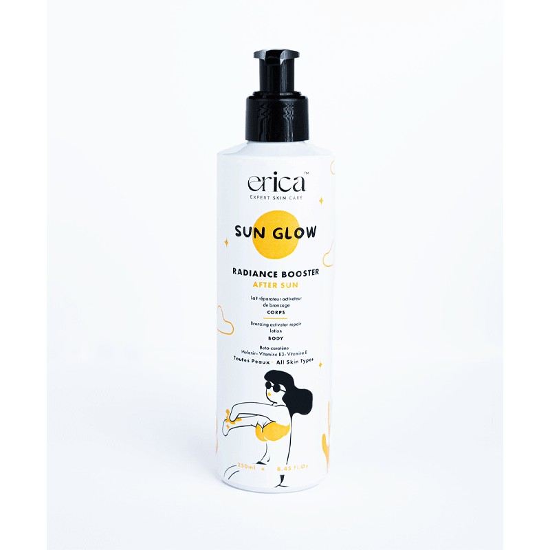 ERICA SUN GLOW RADIANCE BOOSTER AFTER SUN LAIT ACTIVATEUR DE BRONZAGE 250ML